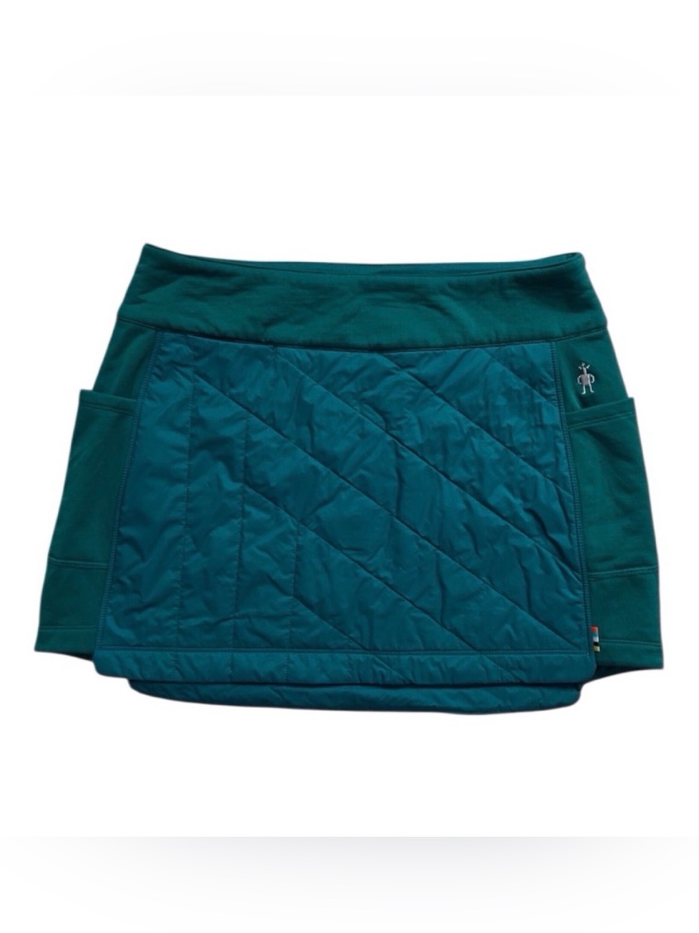 Smartwool Mini Skirt Smartloft Teal Green Hiking Gorpcore Wool Blend Medium